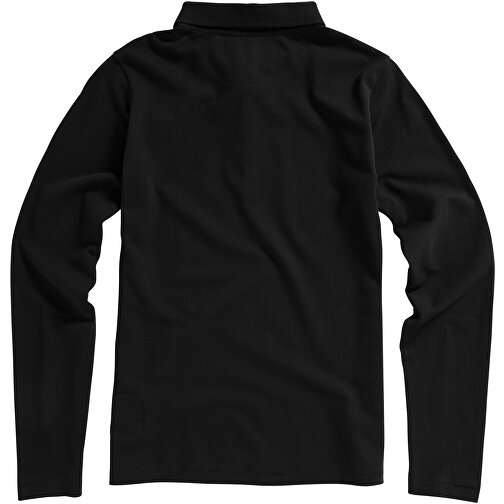 Oakville Langarm Poloshirt Für Damen , schwarz, Piqué Strick 100% BCI Baumwolle, 200 g/m2, M, , Bild 8