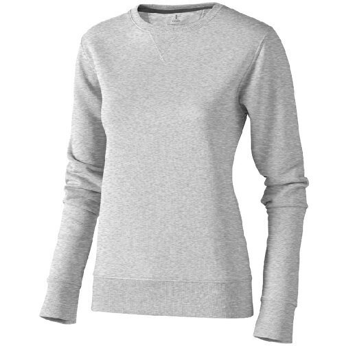 Surrey Sweatshirt Mit Rundhalsausschnitt Unisex , grau meliert, Strick 82% Baumwolle, 10% Viskose, 8% Polyester, 300 g/m2, S, , Bild 3