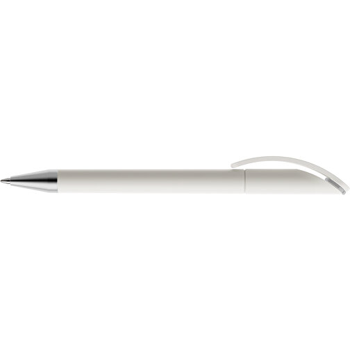 Prodir DS3 TMS Twist Kugelschreiber , Prodir, weiß/grau, Kunststoff/Metall, 13,80cm x 1,50cm (Länge x Breite), Bild 5