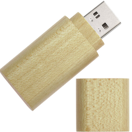 USB-Stick Smart 1GB , Promo Effects MB , bambus MB , 1 GB , bambus MB , 3 - 10 MB/s MB , 5,80cm x 1,20cm x 2,20cm (Länge x Höhe x Breite), Bild 1