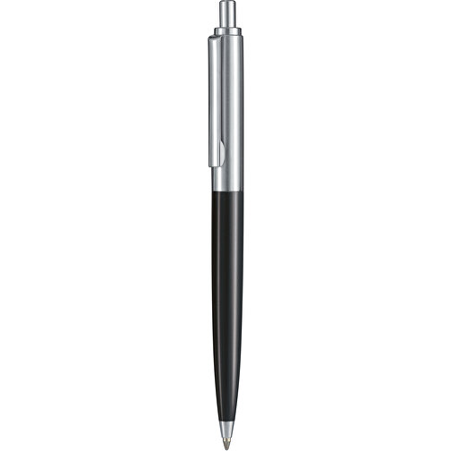 Kugelschreiber KNIGHT , Ritter-Pen, schwarz, ABS + Metall, 13,40cm (Länge), Bild 1