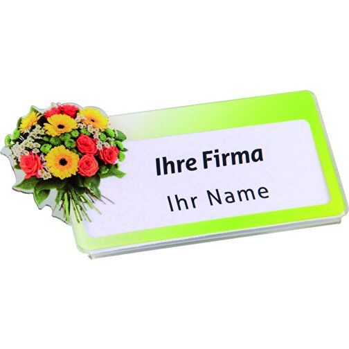 Badge acrylique secteur floral, Image 1