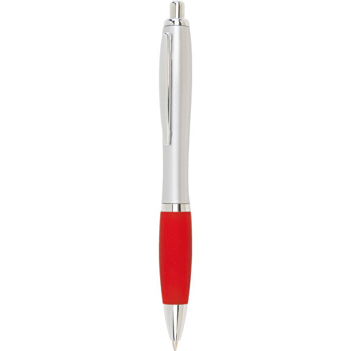 Kugelschreiber SWAY , rot, silber, Kunststoff / Stahl, 14,00cm (Länge), Bild 1