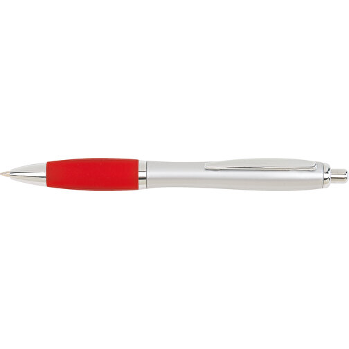 Kugelschreiber SWAY , rot, silber, Kunststoff / Stahl, 14,00cm (Länge), Bild 3