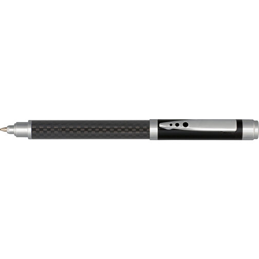 Kugelschreiber CARBONIUM , schwarz, Messing, 16,00cm x 3,00cm x 3,00cm (Länge x Höhe x Breite), Bild 3