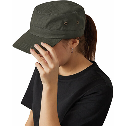 Military-Cap SOLDIER , dunkelgrün, 100% Baumwolle, 250 g/m², 1,00cm (Länge), Bild 7