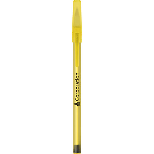 BIC® Round Stic® Kugelschreiber , BiC, gefr. gelb, Kunststoff, 1,20cm x 15,00cm (Länge x Breite), Bild 6