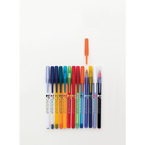 BIC® Round Stic® Kugelschreiber , BiC, gefr. orange, Kunststoff, 1,20cm x 15,00cm (Länge x Breite), Bild 7