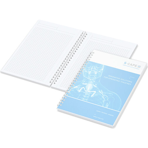 Notizbuch Bizz-Book Polyprop Bestseller A5 , individuell, Hochweißes Schreibpapier 80 g/m², 21,00cm x 14,80cm (Länge x Breite), Bild 1