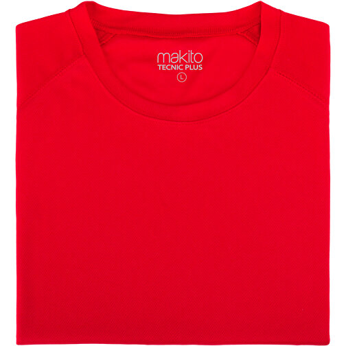 Erwachsene T-Shirt Tecnic Plus , rot, 100% Polyester 135 g/ m2, S, , Bild 1