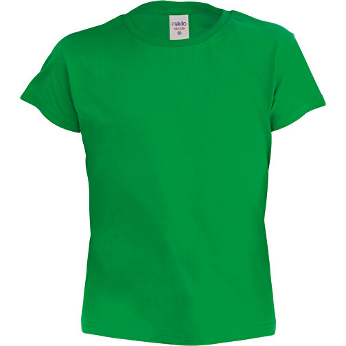Kinder Farbe T-Shirt Hecom , grün, 100% Baumwolle Ring Spun, Single Jersey 135 g/ m2, 4-5, , Bild 1