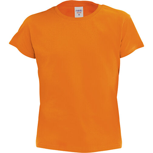 Kinder Farbe T-Shirt Hecom , orange, 100% Baumwolle Ring Spun, Single Jersey 135 g/ m2, 4-5, , Bild 1