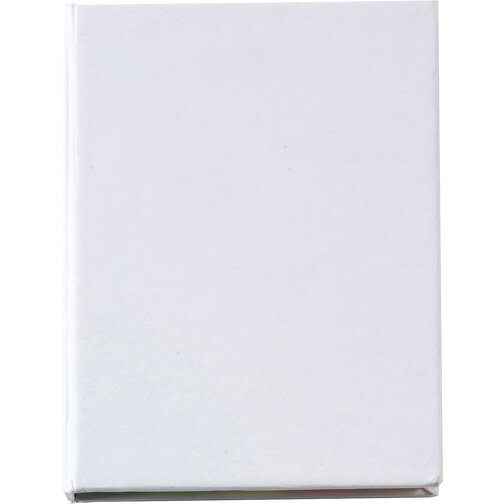 Haftnotizen Aus Karton Duke , weiss, Karton, Papier, 10,60cm x 1,30cm x 8,10cm (Länge x Höhe x Breite), Bild 1