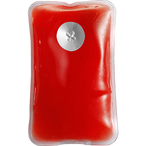 Wärmekissen Aus PVC Charles , rot, PVC, 10,00cm x 1,00cm x 6,00cm (Länge x Höhe x Breite), Bild 1