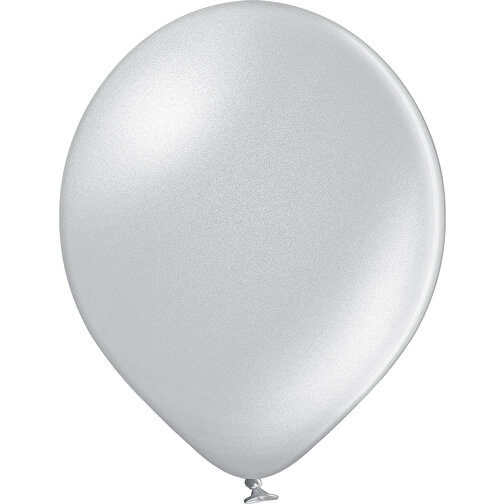 Luftballon 100-110cm Umfang , silber metallic, Naturlatex, 33,00cm x 36,00cm x 33,00cm (Länge x Höhe x Breite), Bild 1