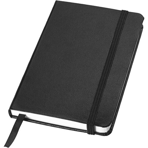 Classic A6 Hard Cover Notizbuch , schwarz, Karton, Lederimitat Papier, 14,00cm x 1,50cm x 9,50cm (Länge x Höhe x Breite), Bild 1