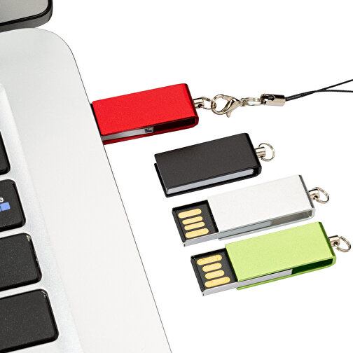 USB-Stick REVERSE 2GB , Promo Effects MB , rot MB , 2 GB , Kunststoff/Metall MB , 3 - 10 MB/s MB , 3,20cm x 0,60cm x 1,20cm (Länge x Höhe x Breite), Bild 6