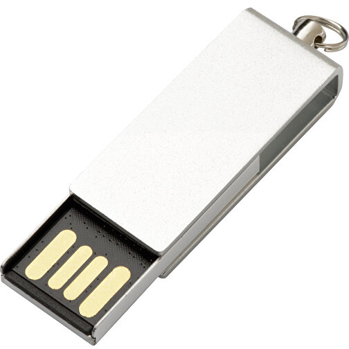 USB-Stick REVERSE 2GB , Promo Effects MB , silber MB , 2 GB , Kunststoff/Metall MB , 3 - 10 MB/s MB , 3,20cm x 0,60cm x 1,20cm (Länge x Höhe x Breite), Bild 2