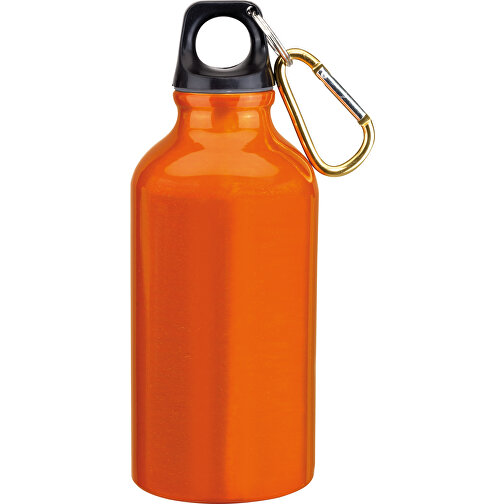 Aluminium-Trinkflasche TRANSIT , orange, Aluminium / Kunststoff, 17,50cm (Höhe), Bild 1