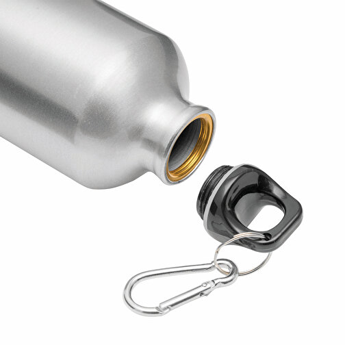 Aluminium-Trinkflasche TRANSIT , silber, Aluminium / Kunststoff, 17,50cm (Höhe), Bild 4