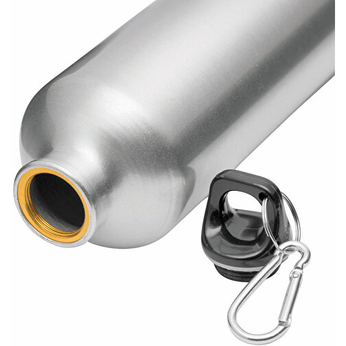 Aluminium-Trinkflasche TRANSIT , silber, Aluminium / Kunststoff, 17,50cm (Höhe), Bild 5