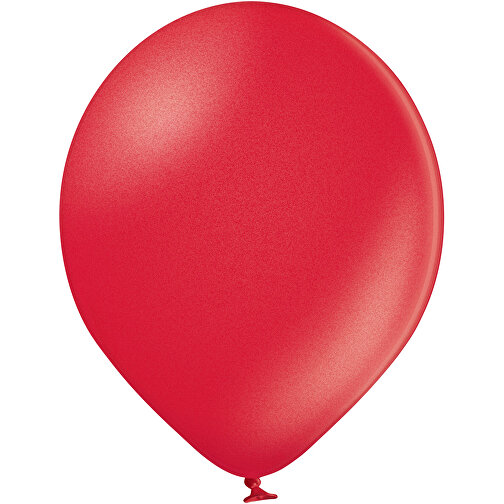 Metallicluftballon , rot, Naturkautschuk, , Bild 1