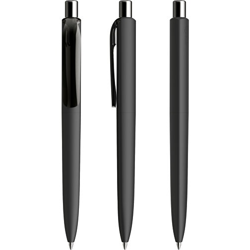 Prodir DS8 PRR Push Kugelschreiber , Prodir, schwarz/silber poliert, Kunststoff/Metall, 14,10cm x 1,50cm (Länge x Breite), Bild 6