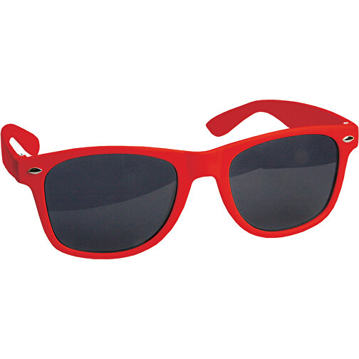 Sonnenbrille Justin UV400 Im Polybeutel , rot, Polycarbonat & AC, 14,50cm x 4,80cm x 14,50cm (Länge x Höhe x Breite), Bild 1