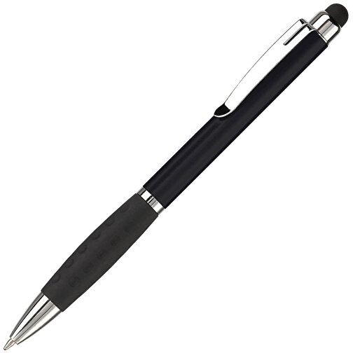 Kugelschreiber Mercurius Mit Touch , schwarz, ABS & Metall, 13,70cm (Länge), Bild 2