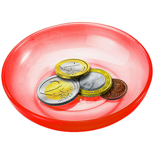 Spielgeldschälchen , trend-rot PP, Kunststoff, 2,10cm (Höhe), Bild 1