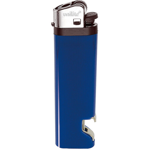 Unilite® U-30 OP 03 Reibradfeuerzeug , Unilite, blau, AS/ABS, 2,30cm x 8,10cm x 1,10cm (Länge x Höhe x Breite), Bild 1