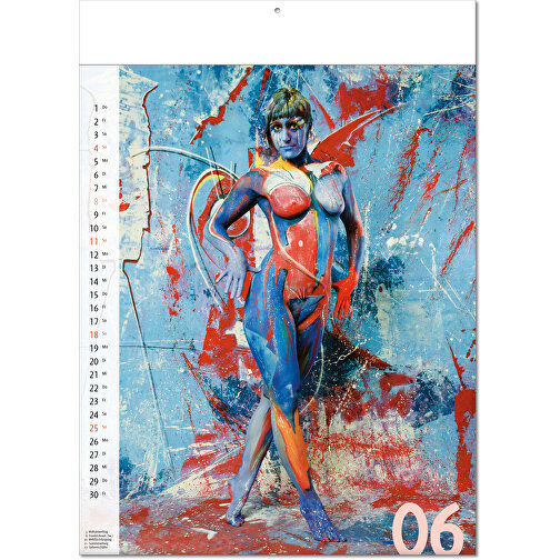Bildkalender 'Bodypainting' , Papier, 43,60cm x 30,50cm (Höhe x Breite), Bild 7
