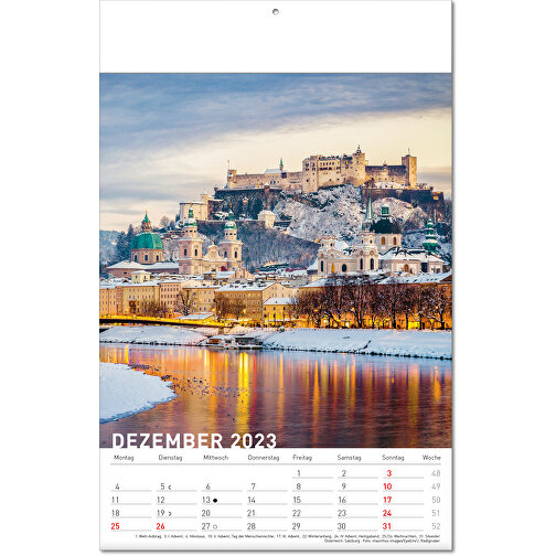 Kalender 'Destinationer' i format 24 x 37,5 cm, med foldede sider, Billede 13