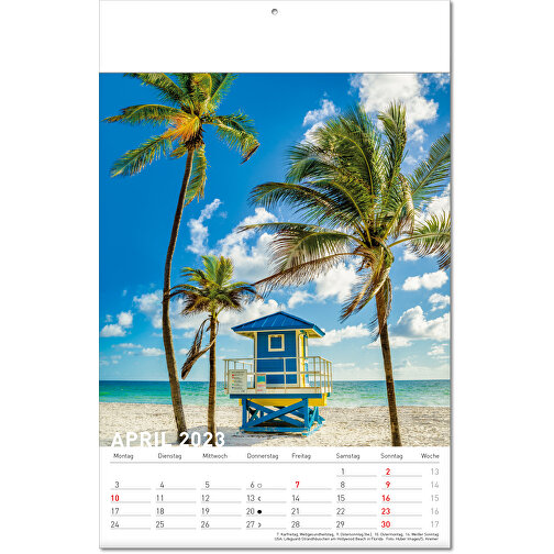 Calendario 'Destinazioni' in formato 24 x 37,5 cm, con pagine piegate, Immagine 5