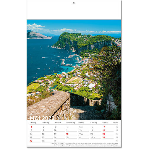 Kalender 'Destinationer' i format 24 x 37,5 cm, med foldede sider, Billede 6