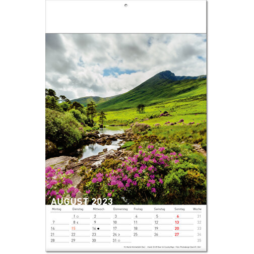 Kalender 'Destinationer' i formatet 24 x 37,5 cm, med vikta sidor, Bild 9