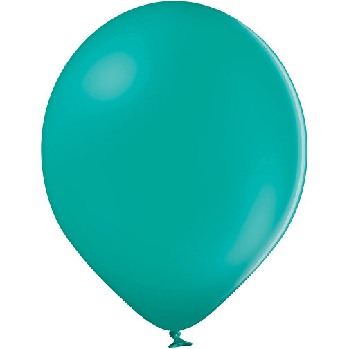 Standardluftballon Klein , türkisblau, Naturkautschuk, , Bild 1