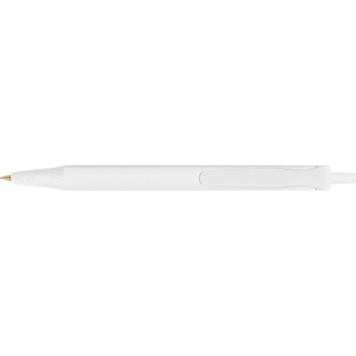 BIC® Clic Stic Kugelschreiber , BiC, weiss, Kunststoff, 1,20cm x 14,00cm (Länge x Breite), Bild 3