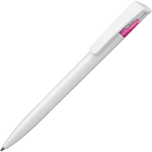 Kugelschreiber All-Star SF , Ritter-Pen, magenta/weiß, ABS-Kunststoff, 14,70cm (Länge), Bild 2