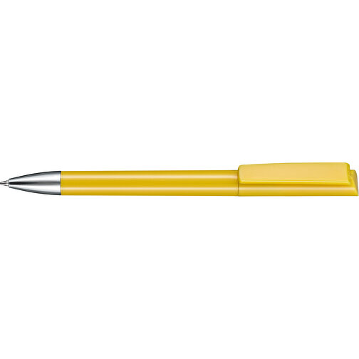 Kugelschreiber GLORY , Ritter-Pen, mais-gelb, ABS-Kunststoff, Messing, 14,20cm (Länge), Bild 3