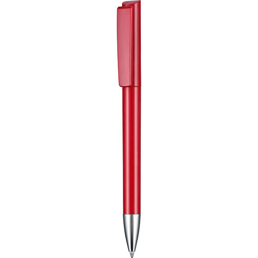 Kugelschreiber GLORY , Ritter-Pen, signalrot, ABS-Kunststoff, Messing, 14,20cm (Länge), Bild 1