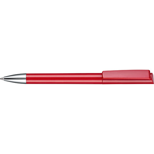 Kugelschreiber GLORY , Ritter-Pen, signalrot, ABS-Kunststoff, Messing, 14,20cm (Länge), Bild 3