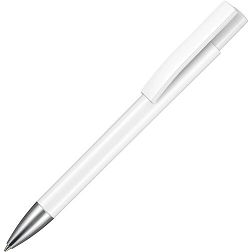 Kugelschreiber STRATOS , Ritter-Pen, weiß, ABS-Kunststoff, 14,50cm (Länge), Bild 2