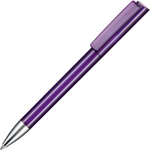 Kugelschreiber GLORY TRANSPARENT , Ritter-Pen, amethyst, ABS-Kunststoff, Messing, 14,20cm (Länge), Bild 2
