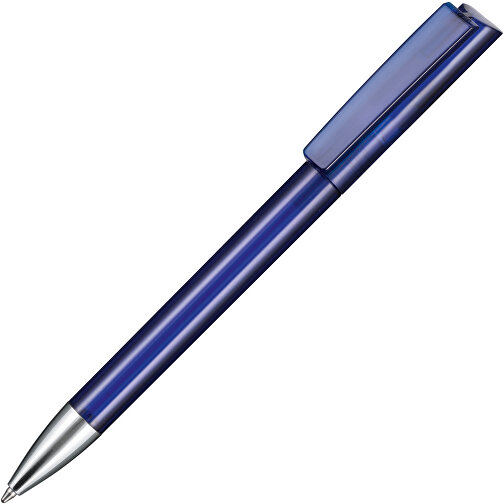Kugelschreiber GLORY TRANSPARENT , Ritter-Pen, royal-blau, ABS-Kunststoff, Messing, 14,20cm (Länge), Bild 2