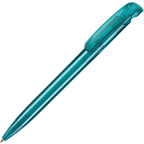 Kugelschreiber CLEAR TRANSPARENT , Ritter-Pen, türkis, ABS-Kunststoff, 14,80cm (Länge), Bild 2