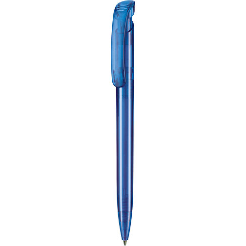 Kugelschreiber CLEAR TRANSPARENT , Ritter-Pen, ocean-blau, ABS-Kunststoff, 14,80cm (Länge), Bild 1