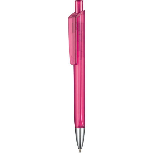 Kugelschreiber TRI-STAR TRANSPARENT , Ritter-Pen, magenta, ABS-Kunststoff, 14,00cm (Länge), Bild 1
