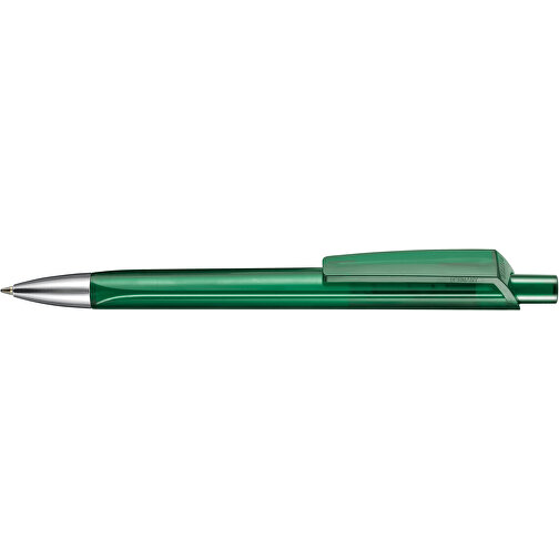 Kugelschreiber TRI-STAR TRANSPARENT , Ritter-Pen, limonen-grün, ABS-Kunststoff, 14,00cm (Länge), Bild 3