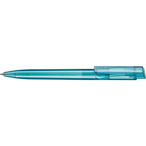 Kugelschreiber FRESH TRANSPARENT , Ritter-Pen, türkis, ABS-Kunststoff, 14,50cm (Länge), Bild 3